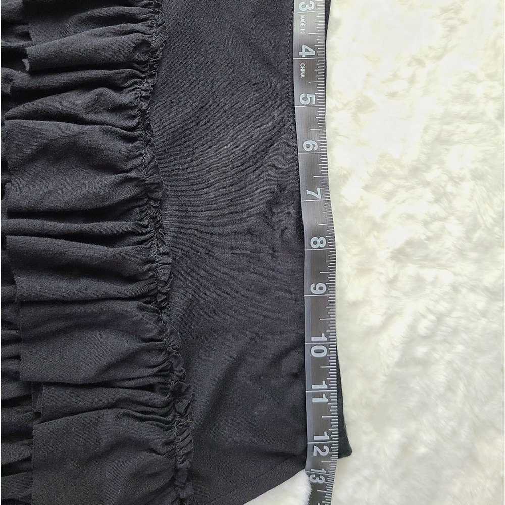 GRACE ELEMENTS | RUFFLE BLACK SKIRT - Picture 6 of 8